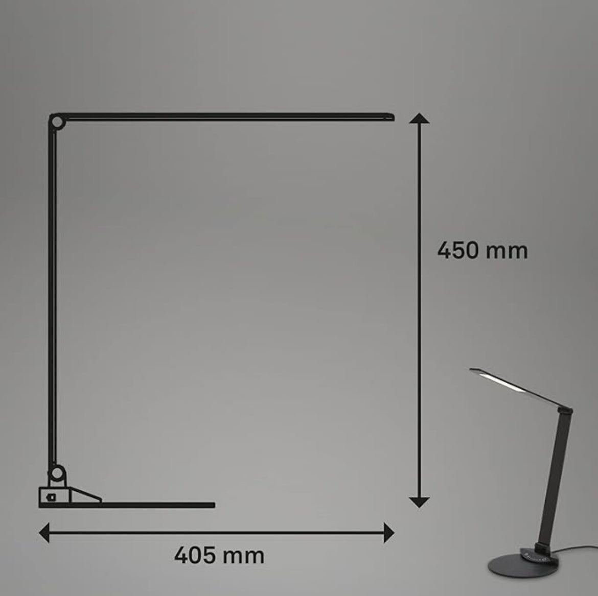 LIVARNO Home LED Desk Lamp – Modern Adjustable Task Lighting