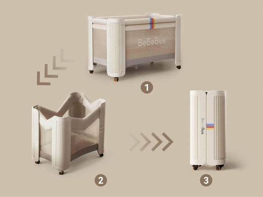 BeBeBUS Foldable BabyCrib Perfect for your little one (0-3 years)