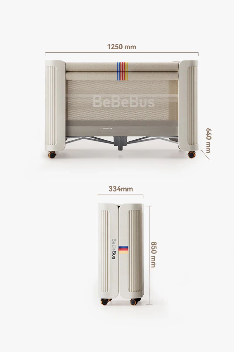 BeBeBUS Foldable BabyCrib Perfect for your little one (0-3 years)