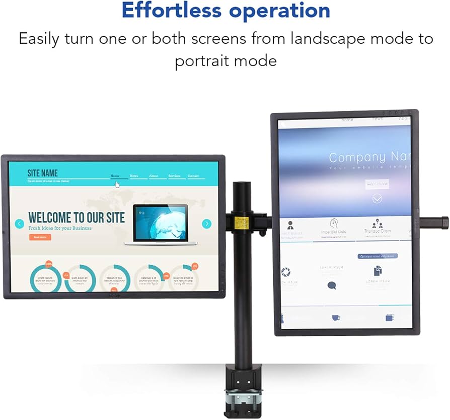 Fleximounts D1DP Dual Arm Moniter Mount