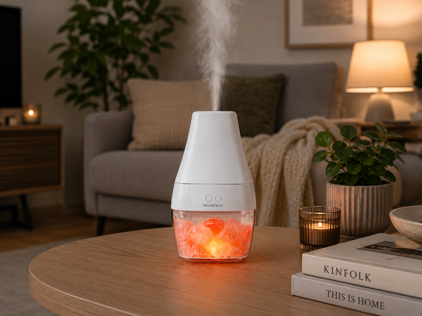Himalayan Salt Pebble Aroma Diffuser & Humidifier