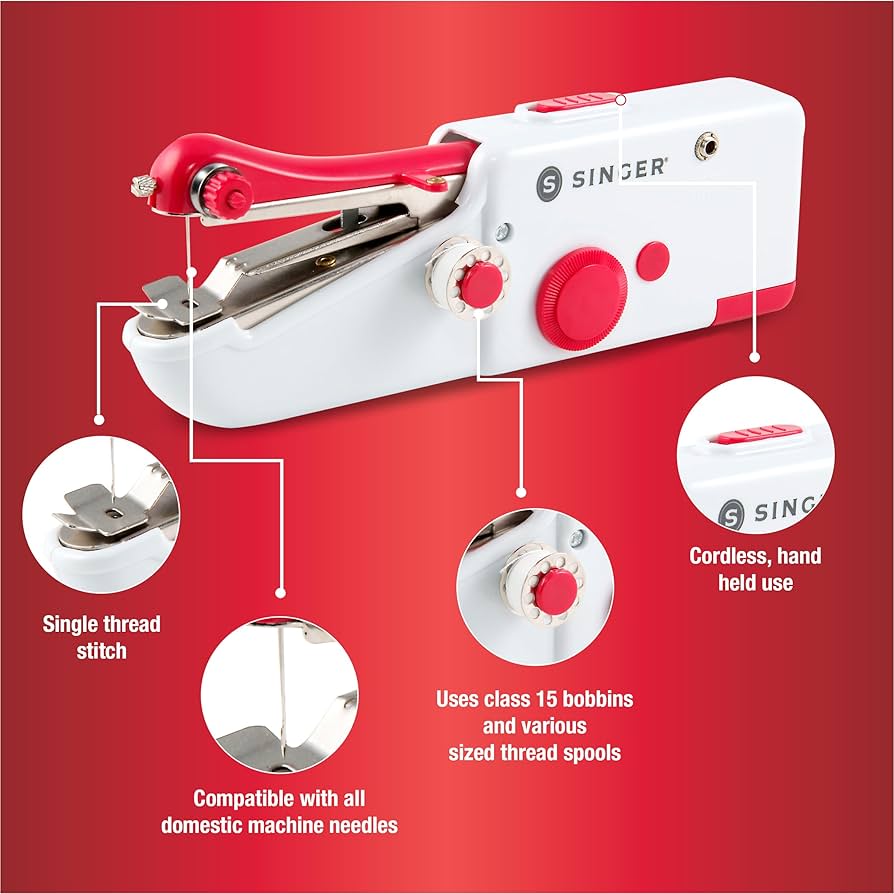 SINGER Stitch Sew Quick™ Portable Handheld Cordless Mending Machine