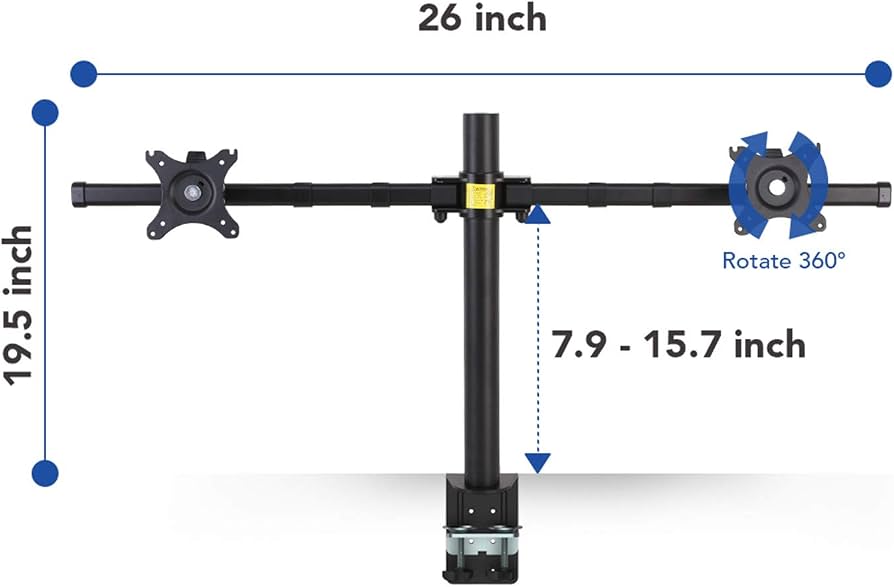 Fleximounts D1DP Dual Arm Moniter Mount