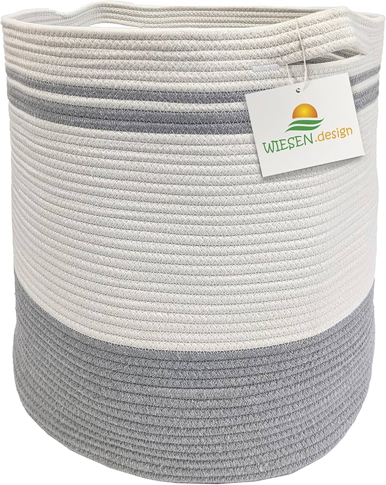 Woven Cotton Rope Storage Basket