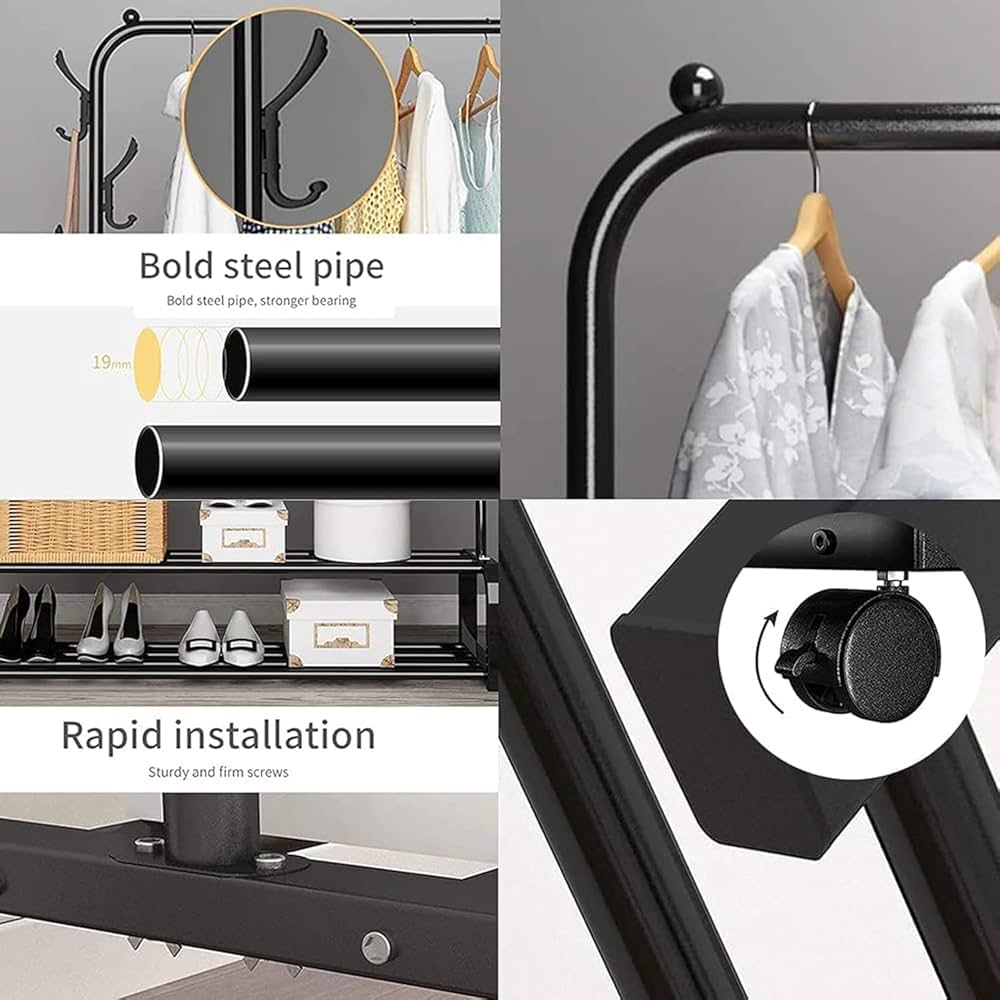 Double Deck Garmet Rack