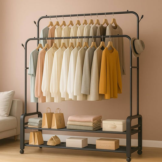 Double Deck Garmet Rack