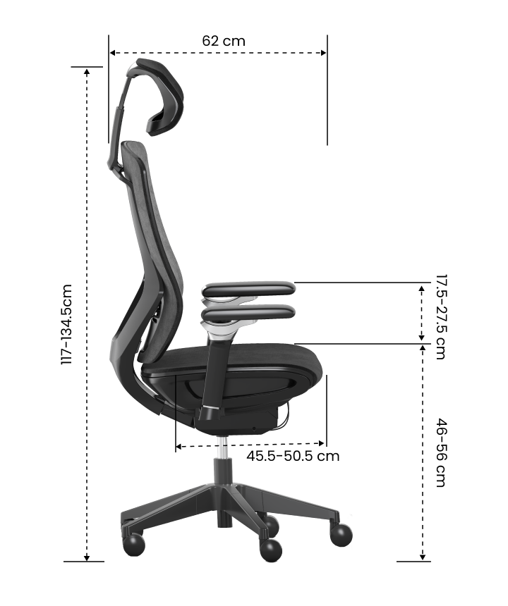 Multifunctional Fabric Ergonomic Chair (BS12 PRO)