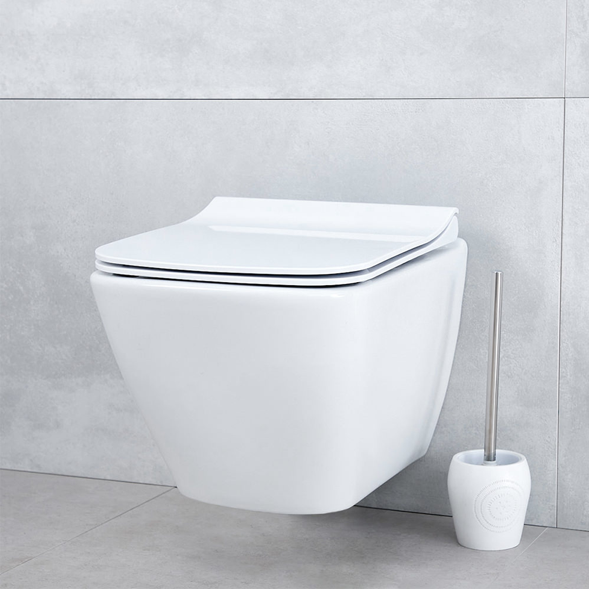 Toilet & seat built in