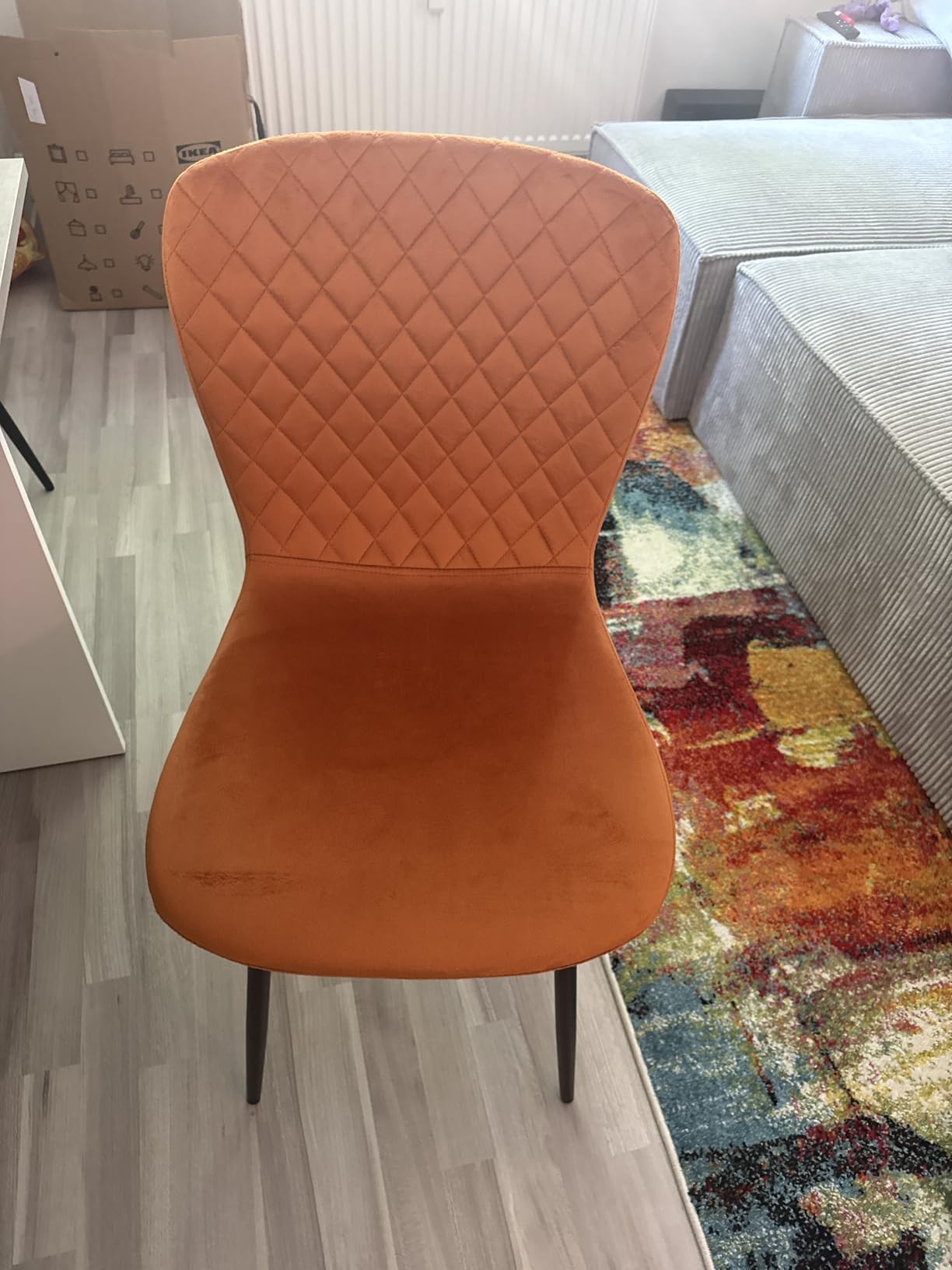 Set Of 2!! Velvet Armless Chair