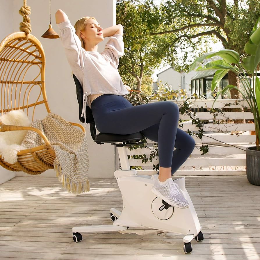 FLEXISPOT Sit2Go Desk Bike Chair Fitness Chair Desk Cycle Bike for Home and Office