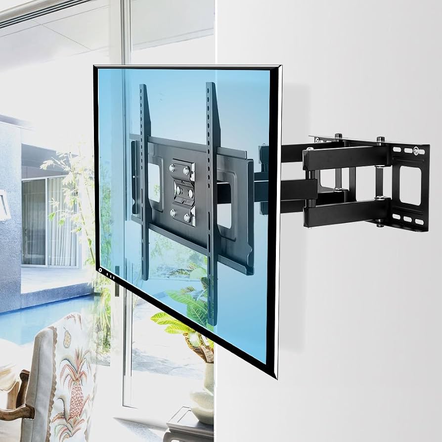 FLEXIMOUNTS A04 Full Motion Articulating TV Wall Mount Bracket for 32-65 Inch LED LCD HD 4K Plasma TV