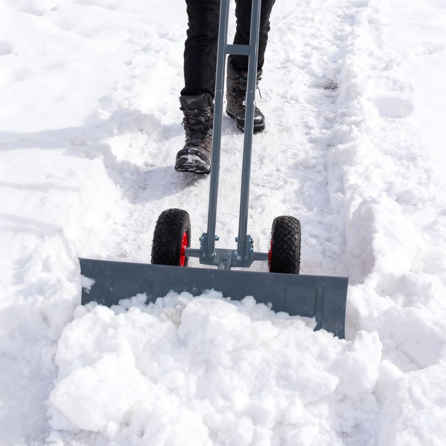 Snow Shovel With Wheels