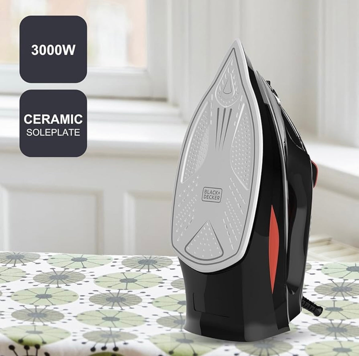 Black & Decker Steam Iron 3000 Ceramic
