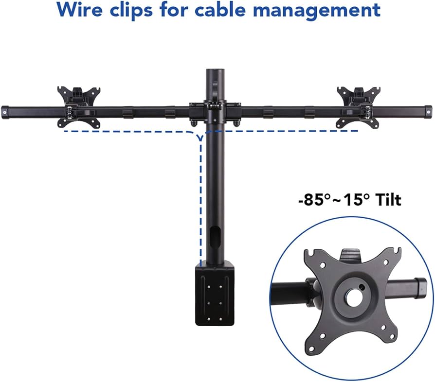 Fleximounts D1DP Dual Arm Moniter Mount