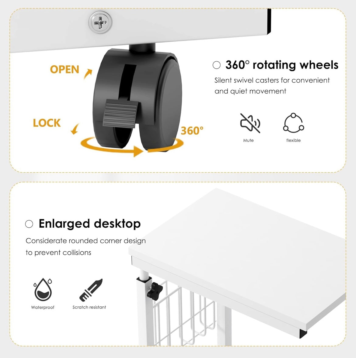Height Adjustable End Table