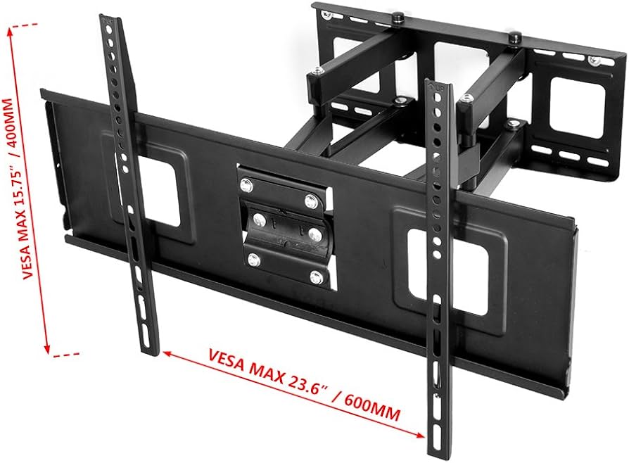 FLEXIMOUNTS A04 Full Motion Articulating TV Wall Mount Bracket for 32-65 Inch LED LCD HD 4K Plasma TV