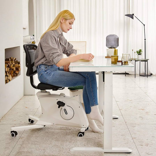 FLEXISPOT Sit2Go Desk Bike Chair Fitness Chair Desk Cycle Bike for Home and Office