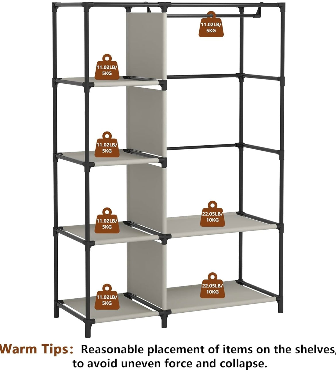 UDEAR Portable Cloth Storage