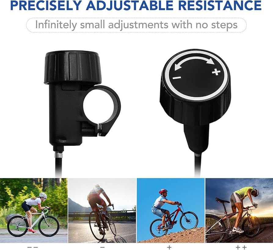 FlexiSpot Bicycle Roller Trainer Bicycle Exercise Bike Steel Exercise Bike Magnetic Stand with Noise Reduction Wheel
